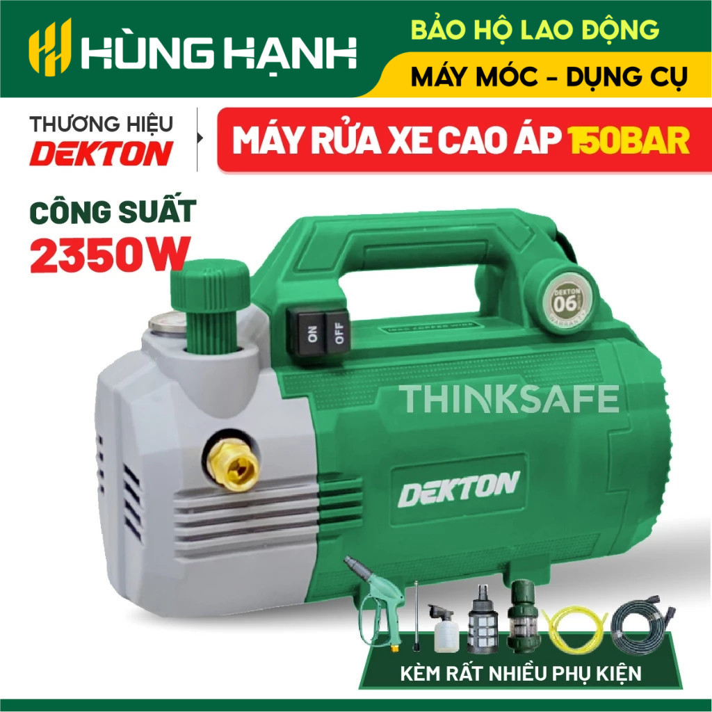 Máy rửa xe Dekton CWR2200A/ CWR2350 công suất 2200 - 2350W rất mạnh có chỉnh áp có rơle chống giật a