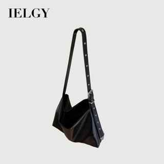  IELGY Phiên Bản Hàn Quốc Túi Đeo Vai Da Mềm Thời Trang Màu Đen Phù Hợp Với Dung Tích Lớn Túi Tote Túi Đeo Ngang Túi Xô 