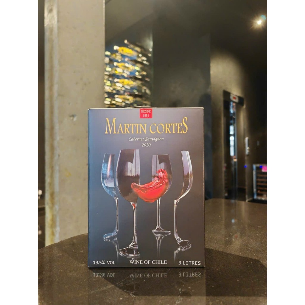Rượu  Vang bịch Chile Martin Cortes 3 lít nồng độ 13.5%