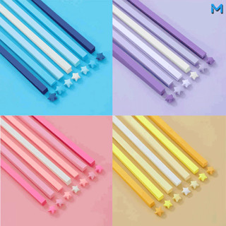 Bộ giấy sao, 540 dải, dài 24 cm, nhiều màu sắc dễ thương, giấy sao phát sáng trong bóng tối