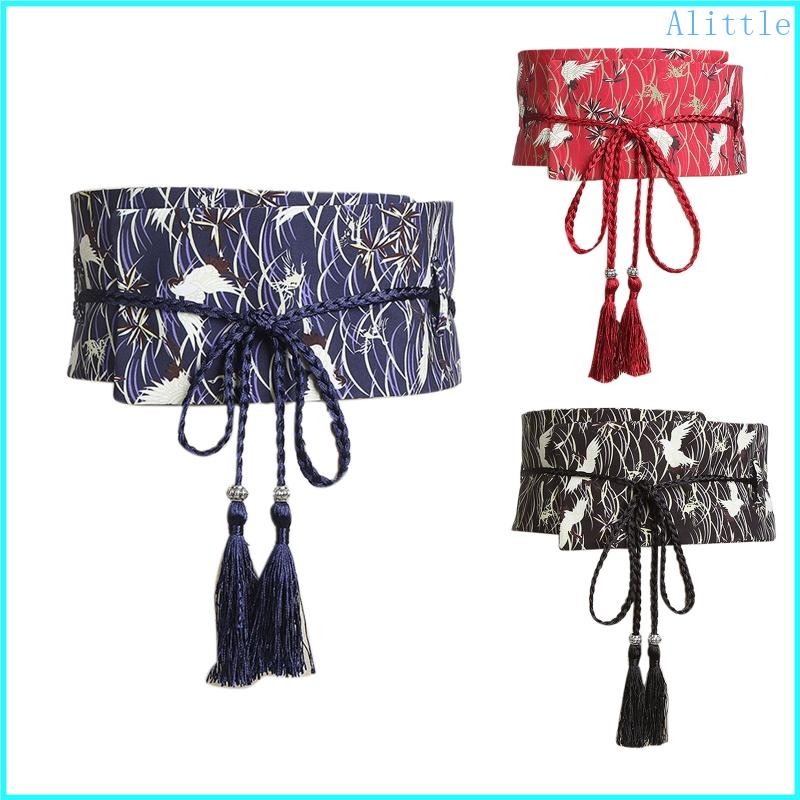 Alia Nữ Nhật Bản Kimono Áo Obi Thắt Lưng Tinh Tế Nữ Sashes Trang Trí Eo