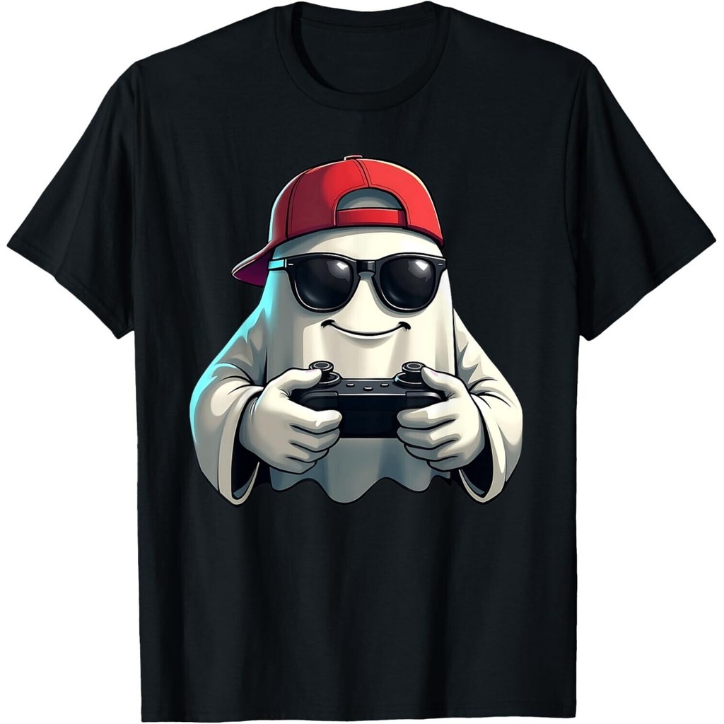 Áo nam chơi game Halloween và Ghost Gamer