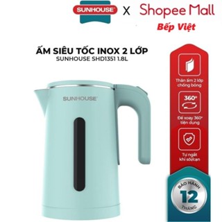Ấm siêu tốc Inox 2 lớp 1.8L SUNHOUSE SHD1351