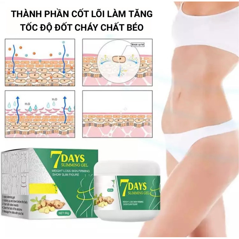 Kem 7 Days, Kem 7Days hỗ trợ giảm mỡ, trắng da queenshop88