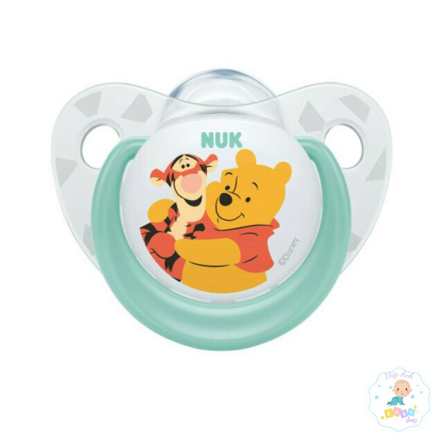 Ti giả NUK bộ 2 chiếc chất liệu Silicone Disney Sleeptime cho bé  0-6 tháng và 6-18 tháng -Diệp Anh 