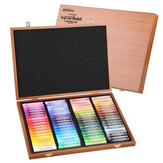  Mungyo Nghệ Sĩ Cấp Dầu Mềm Pastel Chuyên Nghiệp Cao Đẳng Lớp Sơn Dính 72 Màu Hộp Gỗ Graffiti Vẽ Tiếp Liệu 