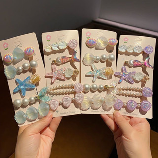 Kẹp Tóc Đại Dương 2025 Vỏ Ngọc Trai Sao Biển Kẹp Tóc