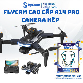 Flycam A14 Giá Rẻ, Flycam mini Bay ổn định, Camera kép, Động Cơ Không Chổi Than, Có Cảm Biến Bụng Giữ Vị Trí