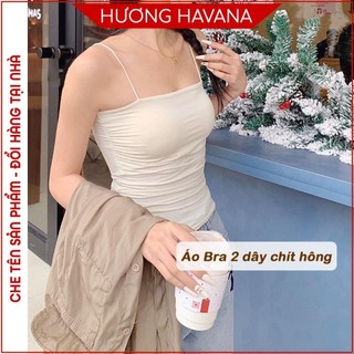 Áo bra thân dài quây ngang chit hông khoe vai đẹp chất su mát lạnh dây bún may liền đệm ngực mã FLA627