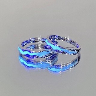 Nhẫn Men   Lightyear Realm Dạ Quang Bạn Gái Nam Nữ Nhẫn Aurora Cặp Đôi Nhẫn