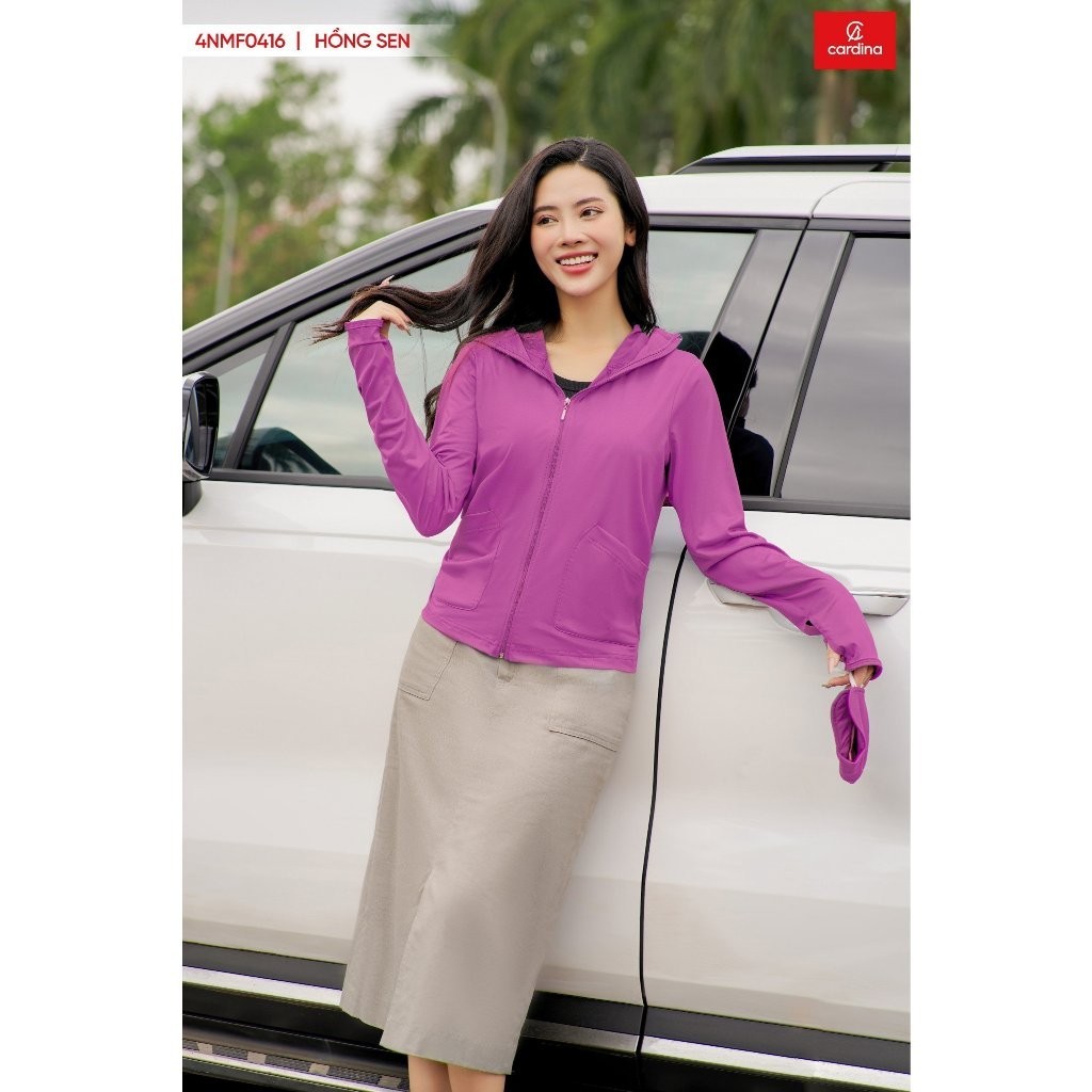 Áo Khoác Nữ Cardina Chống Nắng 1 Lớp Thanh Xuân Chất Liệu Từ Sợi Lạnh Thoáng Mát Mềm Mịn Co Giãn 4 Chiều 4NMF04 | BigBuy360 - bigbuy360.vn