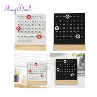 Magideal Lịch vạn niên Đồ trang trí để bàn DIY cho phụ kiện máy tính để bàn Văn phòng