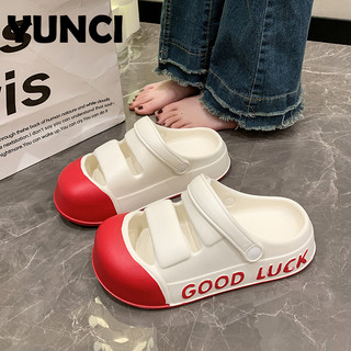 YUNCI dép cross dép kiểu nữ đi chơi Cổ điển Mềm mại Màu sắc đa dạng Phối hợp dễ dàng FBT2440WJA 17Z240425