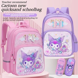 24 ba lô kuromi mới ba lô cho bé gái lớp 1-3-6 học sinh tiểu học túi đi học dung tích lớn dễ thương ba lô trẻ em