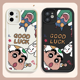Oppo A79 5G A18 A17 A16 A15 A38 A58 A57 A55 A54 A53 A31 A5 2020 A78 A76 A98 A94 A92 A7 A3S Dễ Thương Dễ Thương Crayon Shin-chan Silicone Mềm Góc Mắt Chống Rơi Bảo Vệ