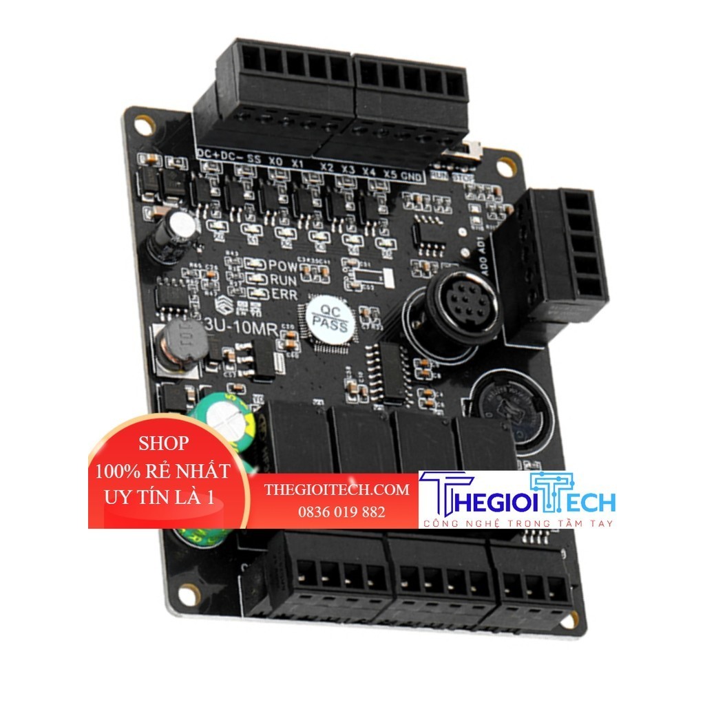 Bảng Điều Khiển Công Nghiệp PLC Tương Thích Với Mitsubishi FX1N FX2N FX3U Đồng Hồ 485 Tương Tự Động Cơ Servo Thu Nhỏ - 32 (16 16) RS232-485 - Rơ Le