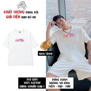 Áo thun nam form rộng dày 260 gsm in chữ painting áo thun local brand cotton áo thun nữ cpc031