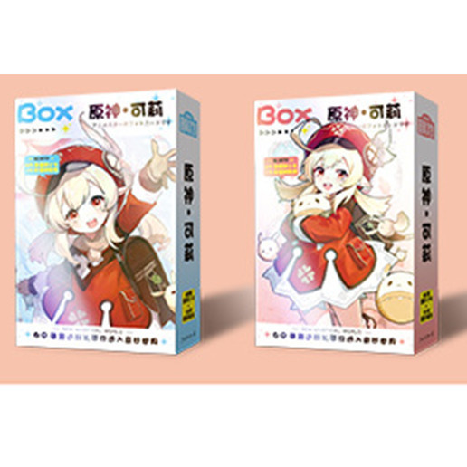 【 24h SHIP 】 Anime Lomo Cards 60 CÁI Genshin Impact Klee Photo Card 45 thẻ + 15 miếng dán