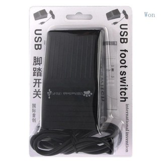 Won USB Bàn Đạp Chân Công Tắc Trò Chơi Điện Tử PC Hands Free Footswitch Một Cho Chương Trình Điều Khiển Chìa Khóa Bàn Phím Chuột Máy Tính Cho HI