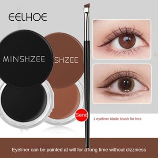  EELHOE Minshzee Kem Kẻ Chân Mày Gel Kẻ Chân Mày Chống Thấm Nước Bút Kẻ Mắt Trang Điểm Với Cọ 2 Màu 