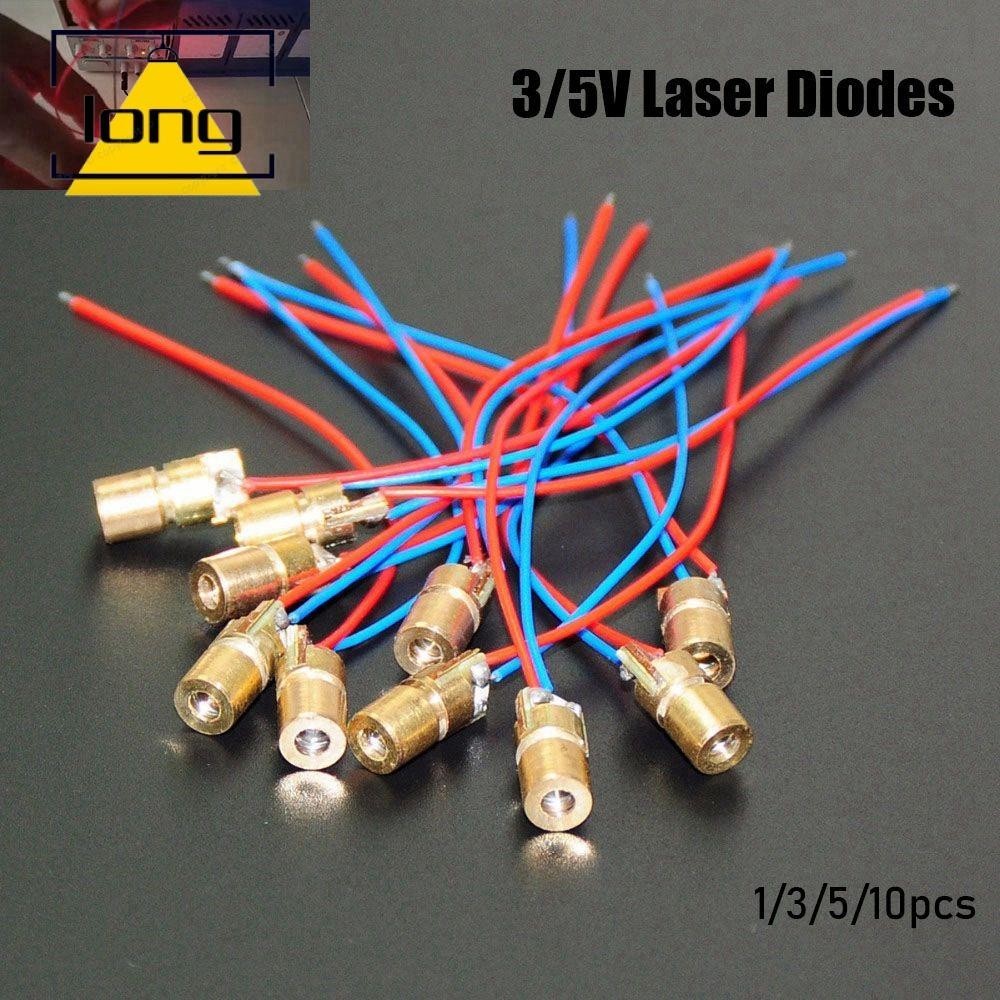 Lonngzhuan 1 / 3 / 5 / 10 chiếc Điốt Laser Chất Lượng Cao Red Sight 5 triệu watt Dot Diode Module
