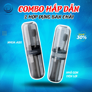  COMBO 2 hộp đựng bàn chải kem đánh răng LADOHOME W8280 nhựa abs siêu bền bỉ 