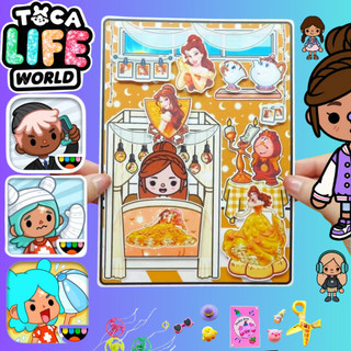 búp bê bằng giấy ngôi nhà búp bê thủ công tocaboca Bella Quite Book