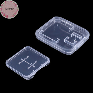 Jiarenitn 10 Cái Trong Suốt SD TF CF Thẻ Nhớ Hộp Bảo Quản Hộp Đựng Hộp Bảo Vệ vn