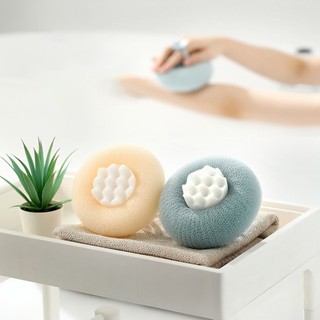 Bông Tắm Xơ Lưới Siêu Tạo Bọt Tẩy Tế Bào Chết Có Kẹp Ngón Tay Tiện Lợi FETO