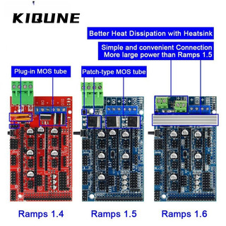 Kiqunededicated Ramps 1.6 / 1.4 / 1.5 bảng điều khiển mở rộng với tản nhiệt máy in 3D được nâng cấp