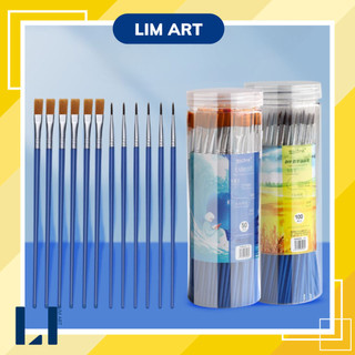 Set 100 cọ vẽ tranh, vẽ vải, cọ tô tượng, tô màu, cọ làm đồ handmade DIY