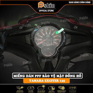 Bộ 2 miếng dán PPF bảo vệ mặt đồng hồ xe Yamaha Exciter 135 - Pskin ( Bảo hành 12 tháng)
