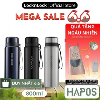 Bình giữ nhiệt LocknLock 800ml Chính hãng, có lõi lọc trà, nắp kín, dây treo xách LHC6180 - HAPOS OFFICIAL