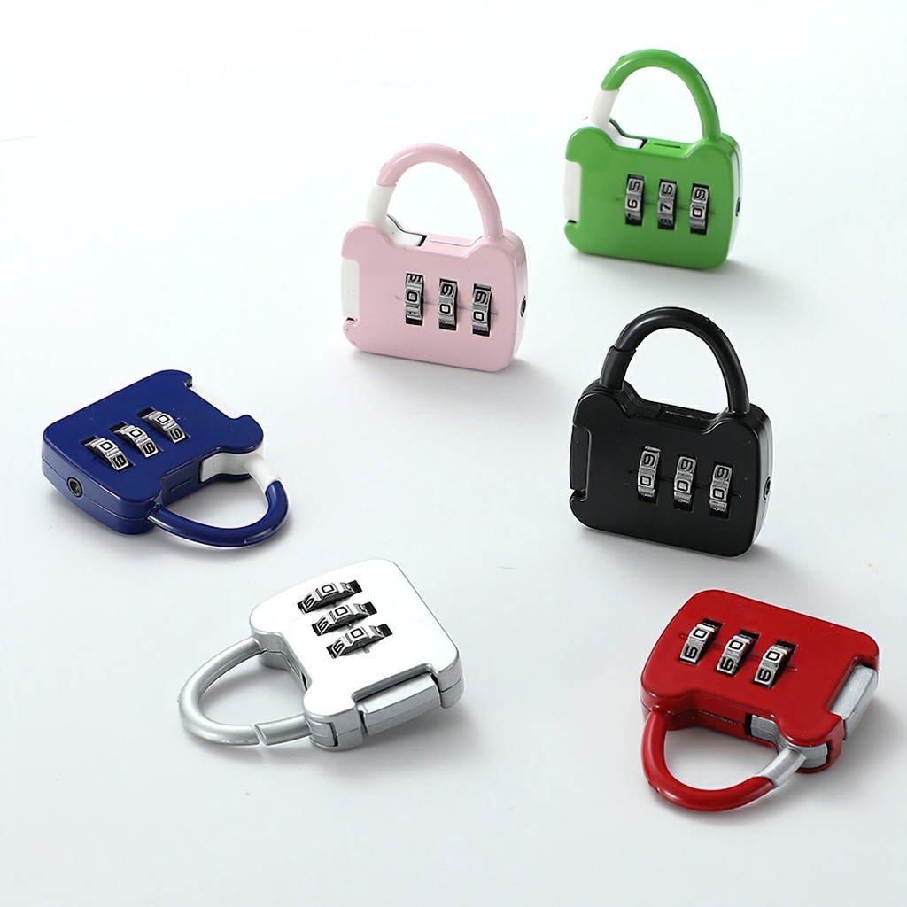 3 Digit Durable Code Combination Password Lock Mini Luggage Case Lock Backpack Padlock -Alessia_Mall