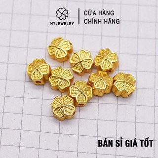 Charm cỏ 4 lá màu vàng htjewelry pl200