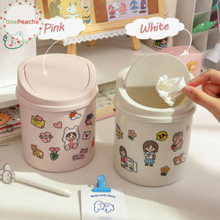 Onepache Mini Để Bàn Thùng Rác Nhỏ Ống Có Nắp Phòng Ngủ Thùng Rác Có Thể Rác Làm Sạch Không Gian Làm Việc Hộp Bảo Quản Bàn Làm Việc Thùng Rác VN