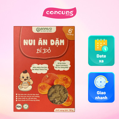 Nui ăn dặm bí đỏ Anpaso 150g