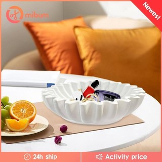 Bát Ruffle Bát trang trí Bát chìa khóa Khay nhựa hiện đại cho mặt bàn