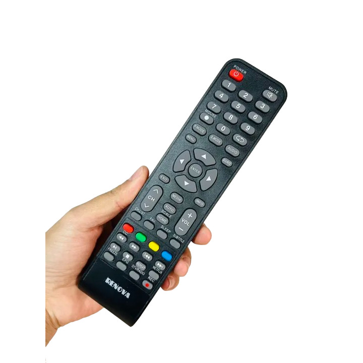 tay điều khiển remote từ xa tivi Renova hàng chính hãng-kèm pin-tay đầu bấm tivi renova hàng chính h