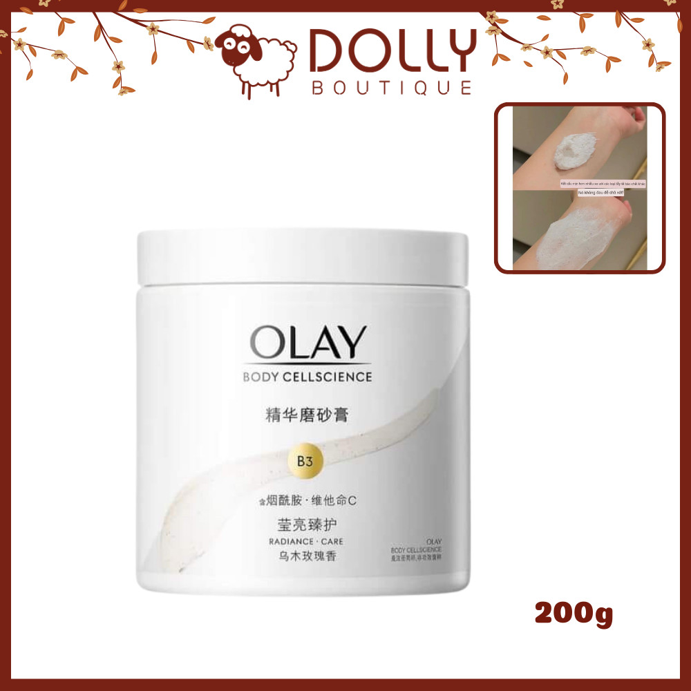Tẩy Tế Bào Chết OLAY Body Cellscience B3+Vitamin C Radiance Care - 200g