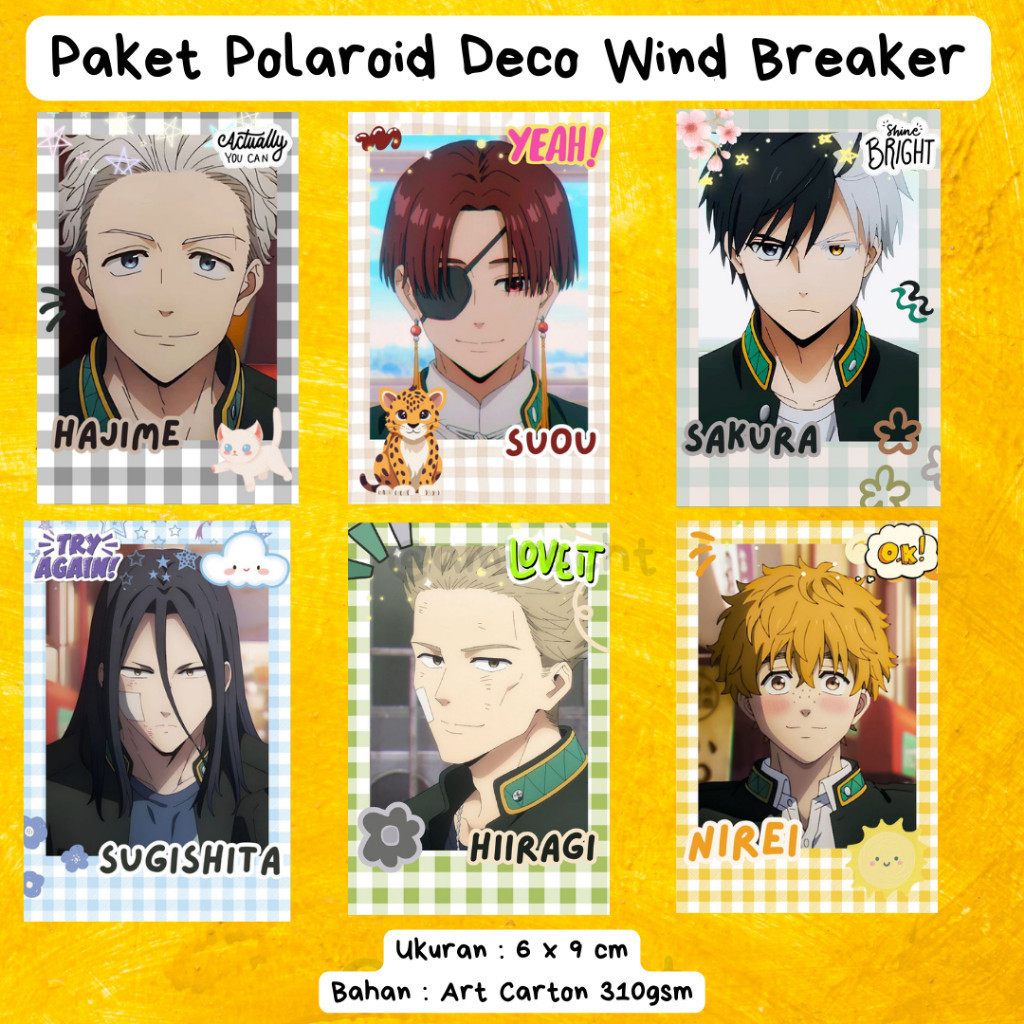 [ CARD POLAROID ] Card Polaroid Wind Breaker - Cán Màng Bóng Chống Xước 2 Mặt [ FREESHIP ]