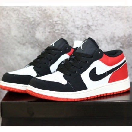 Giày Thể Thao Jodan Cổ Thấp Đỏ Đen , Giày Sneaker JD1 Low Thấp Cổ Nam Nữ Full Box F235 kayn.sneaker