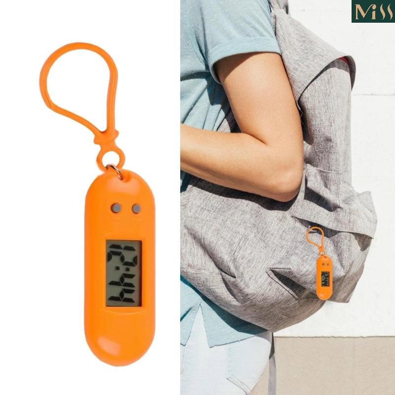 LED Digital Keychain Pocket Watch Mini Portable Clock for Kids and Students Use