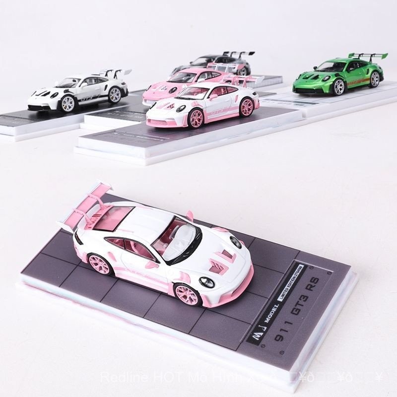 Mô hình xe hơi Porsche 911 992 GT3 RS 1:64 bằng hợp kim đúc MJ, sưu tầm NPWB
