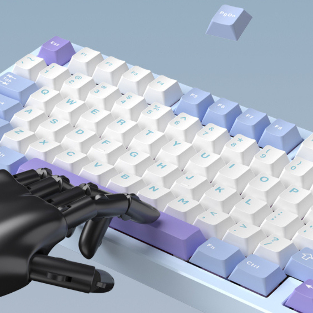 [Hàng Sẵn] Bàn phím cơ không dây Rainy75 | rainy 75 nhôm CNC, mạch xuôi, 3 modes, leg rgb , hostswap, keycap pbt | BigBuy360 - bigbuy360.vn