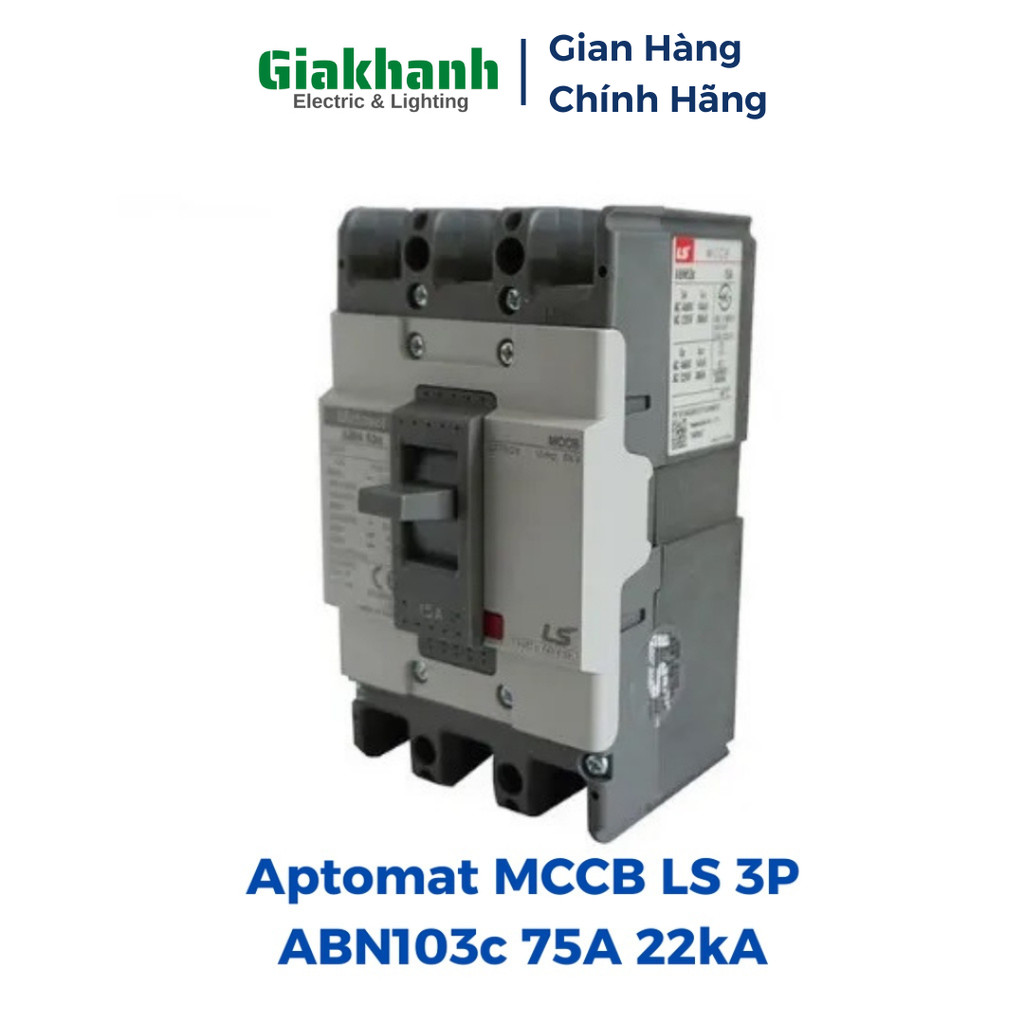 Aptomat MCCB LS 3P ABN103c 75A 22kA