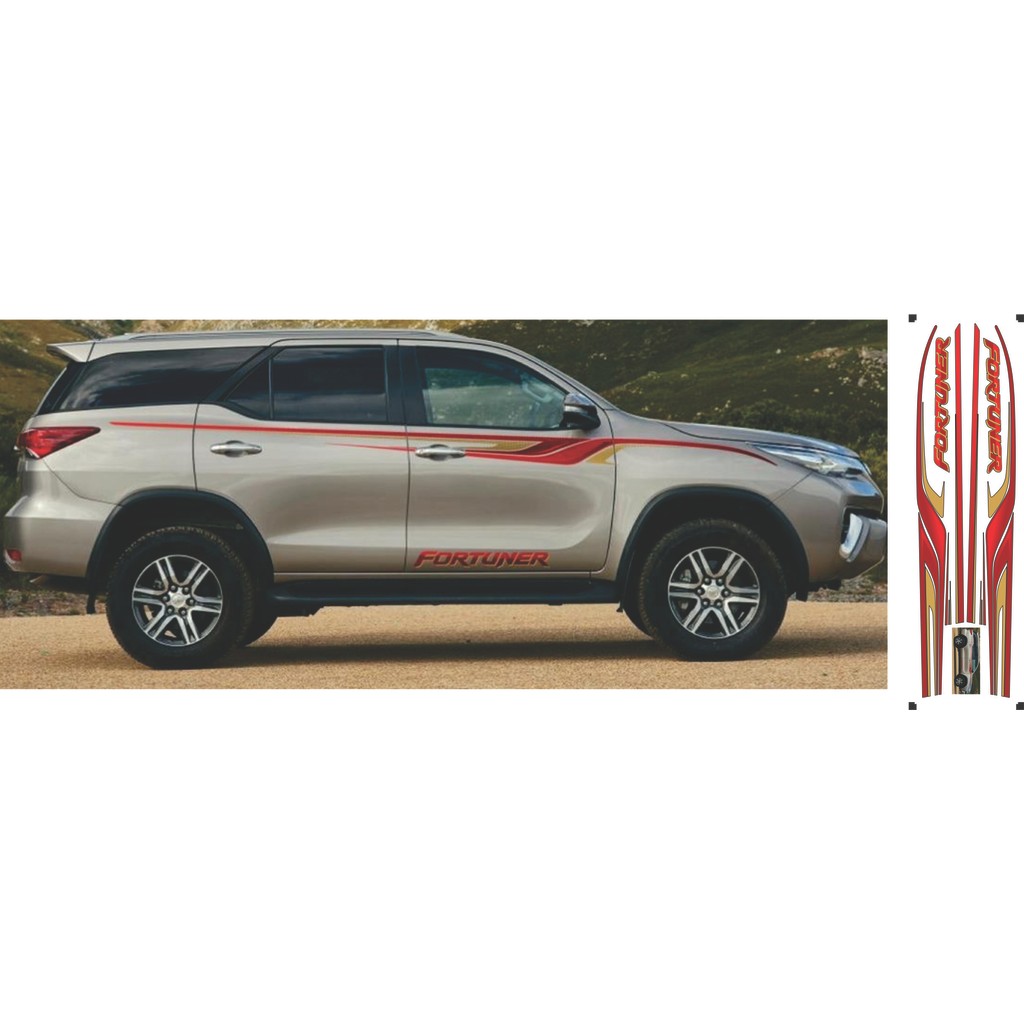 [VIP] Tem dán sườn xe ô tô 7 chỗ toyota Fortuner
