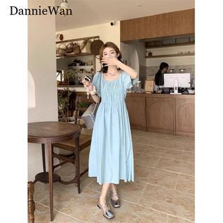 DannieWan váy Đầm váy nữ body đầm Xu hướng Vintage Trendy Dễ thương WLQ2440FM4 15Z240411