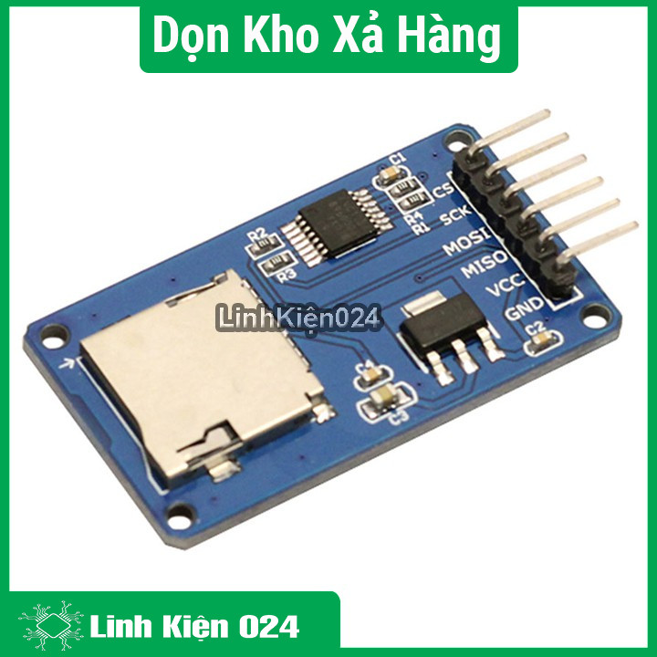 Module Đọc Thẻ Nhớ Micro SD/Micro SDHC SPI