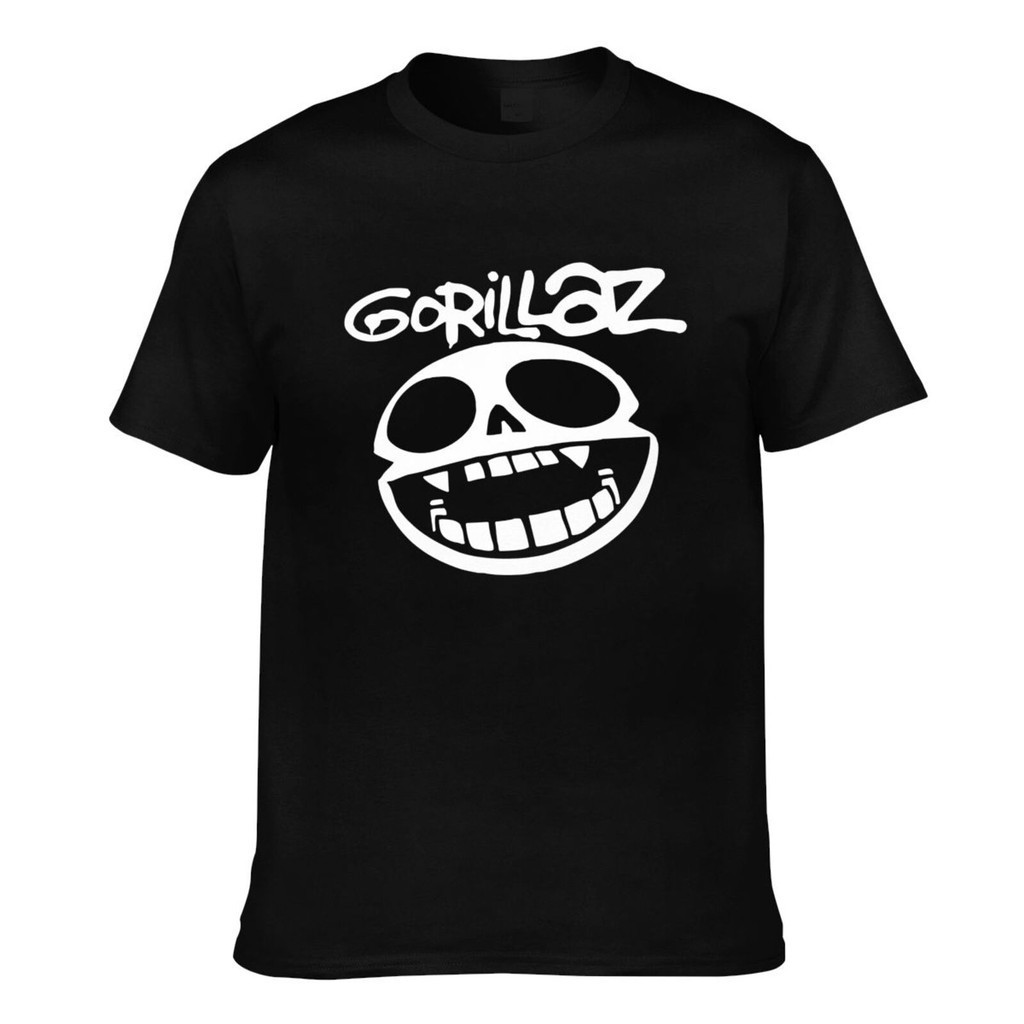 Áo thun nam Cotton nguyên chất Gorillaz Logo Cotton nguyên chất